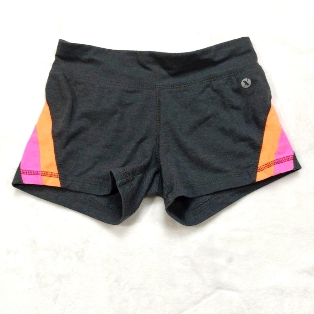 XERSION GIRLS DARK GRAY ACTIVE SHORTS SIZE 7/8